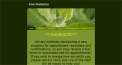 Desktop Screenshot of kiwipediatricscalgary.com